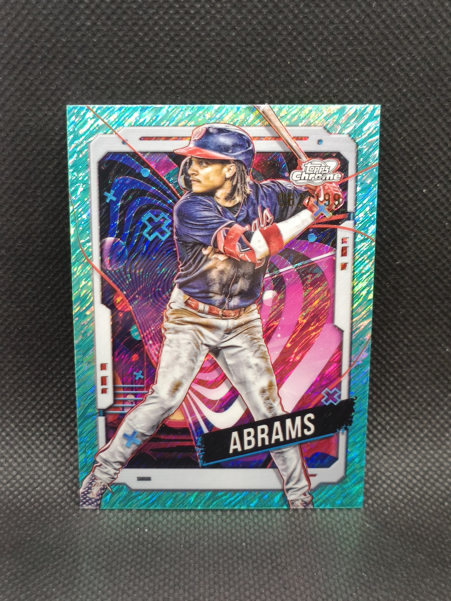 CJ Abrams - 2024 Topps Cosmic Chrome Aqua Equinox Refractor /199 - Washington Nationals