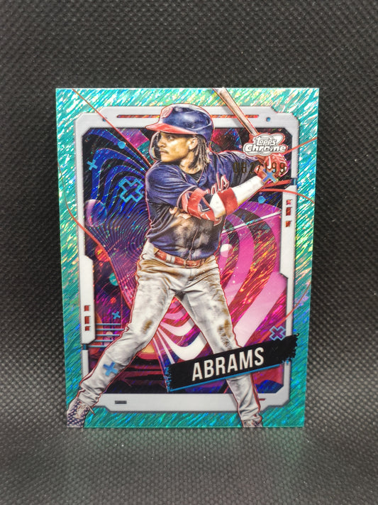 CJ Abrams - 2024 Topps Cosmic Chrome Aqua Equinox Refractor /199 - Washington Nationals