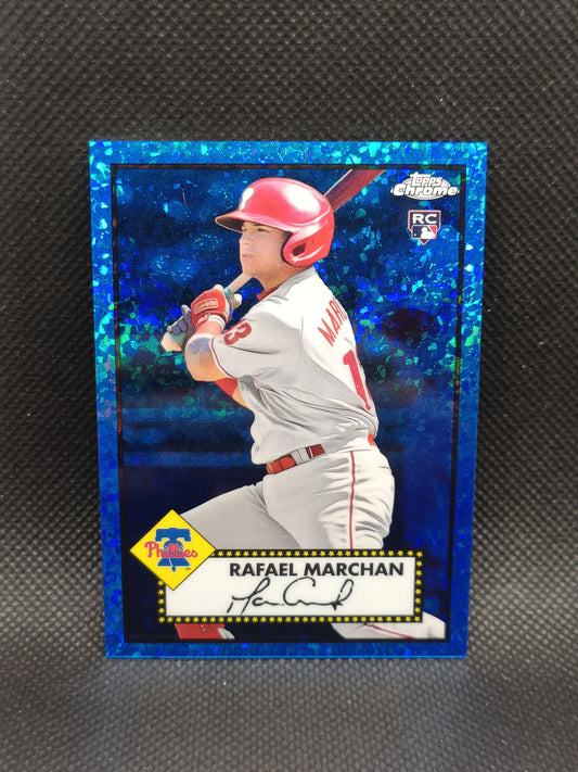 Rafael Marchan - 2021 Topps Chrome Platinum Anniversary Rookie Blue Mini Diamond /199 - Philadelphia Phillies
