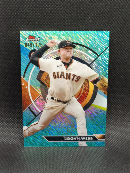 Logan Webb - 2023 Topps Finest Aqua Shimmer Refractor /175 - San Francisco Giants