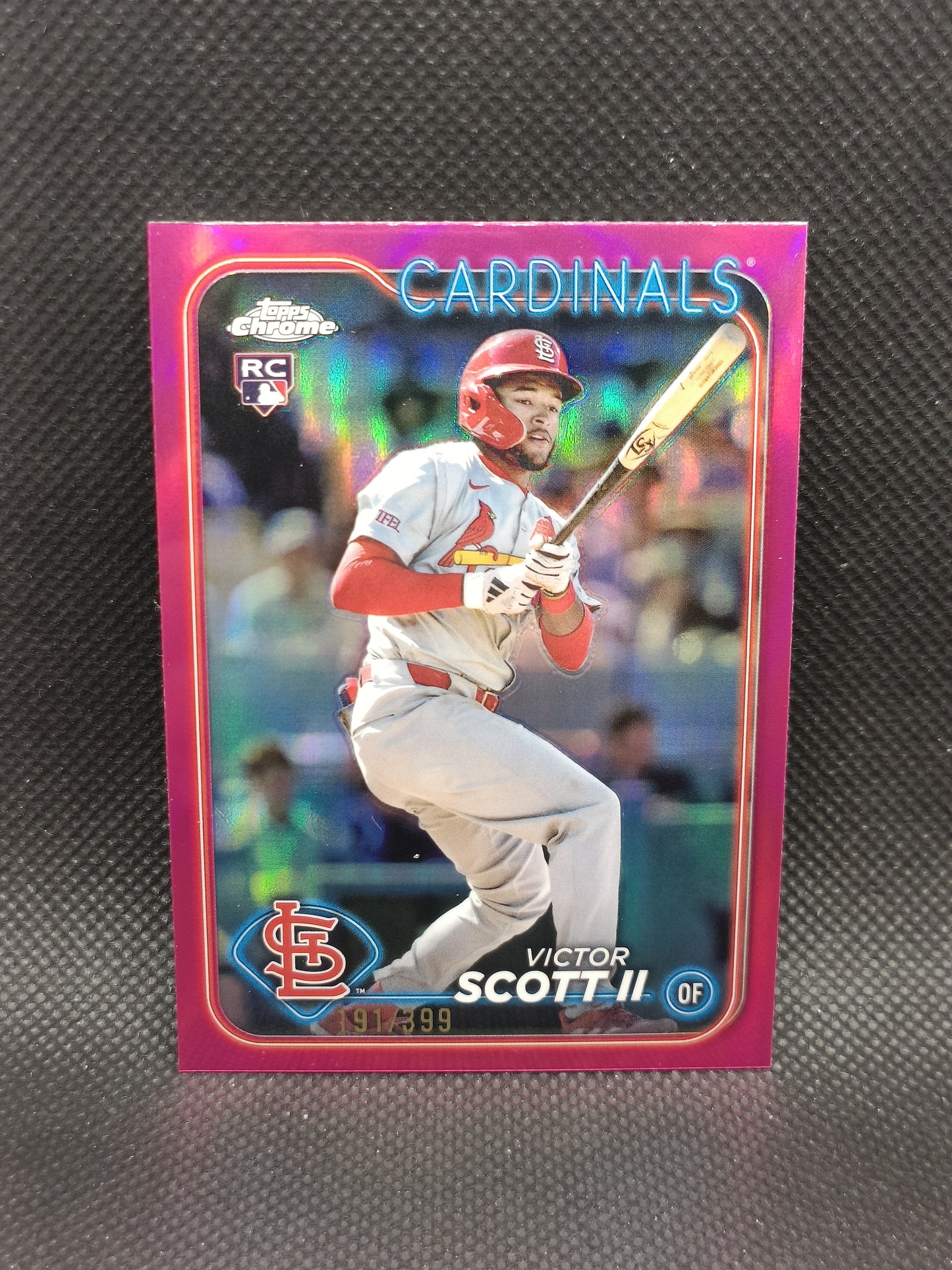 Victor Scott II - 2024 Topps Chrome Update Rookie Magenta Refractor /399 - St Louis Cardinals