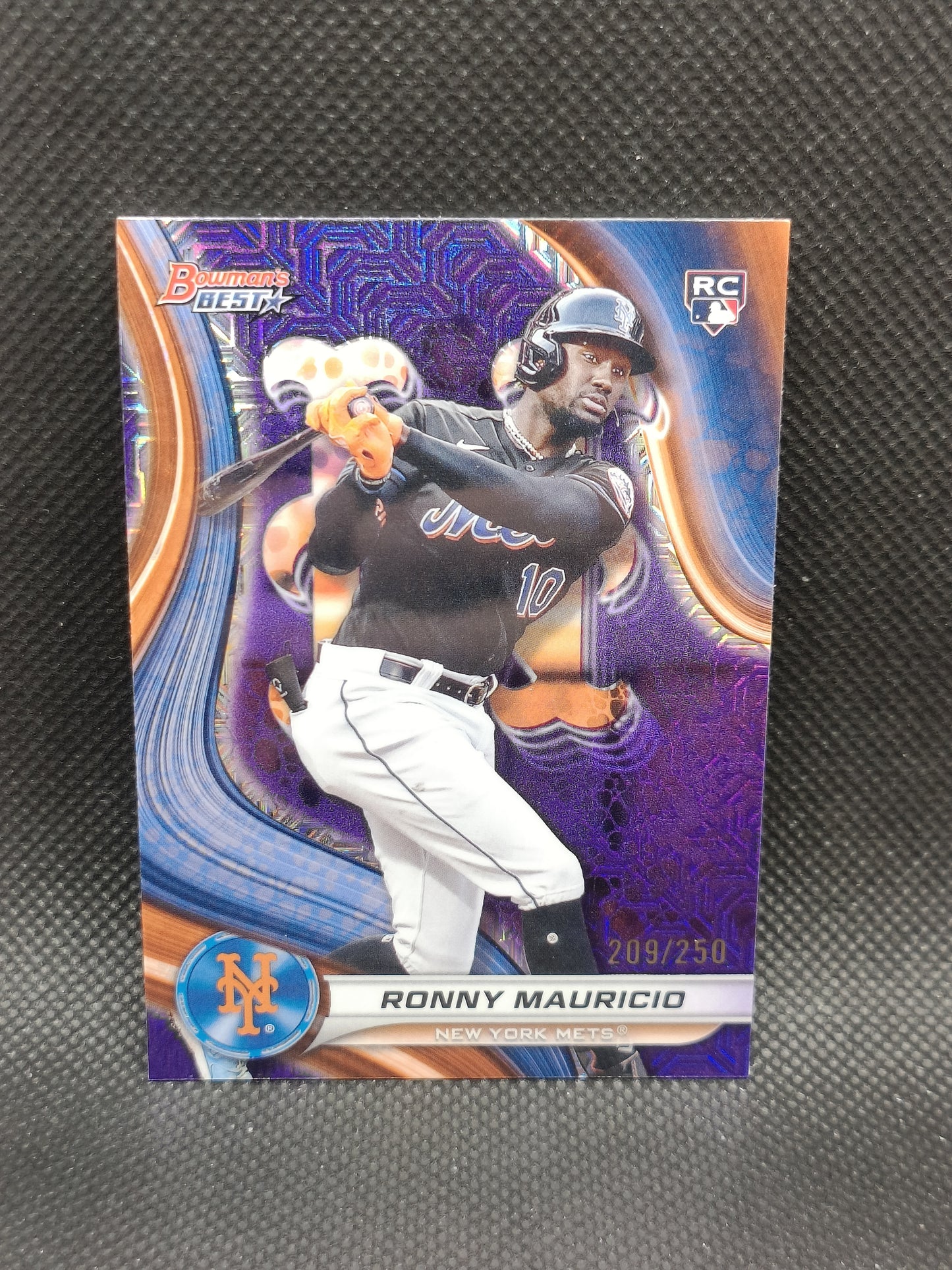 Ronny Mauricio - 2024 Bowman's Best Rookie Purple Mojo Refractor /250 - New York Mets