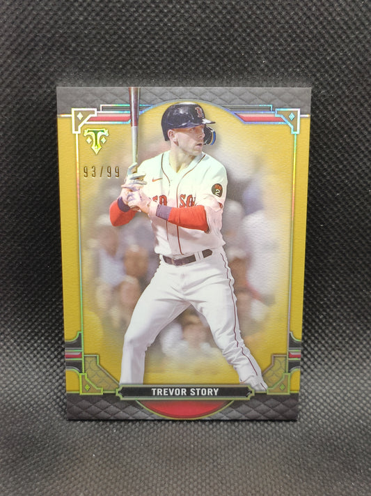 Trevor Story - 2022 Topps Triple Threads Gold /99 - Boston Red Sox