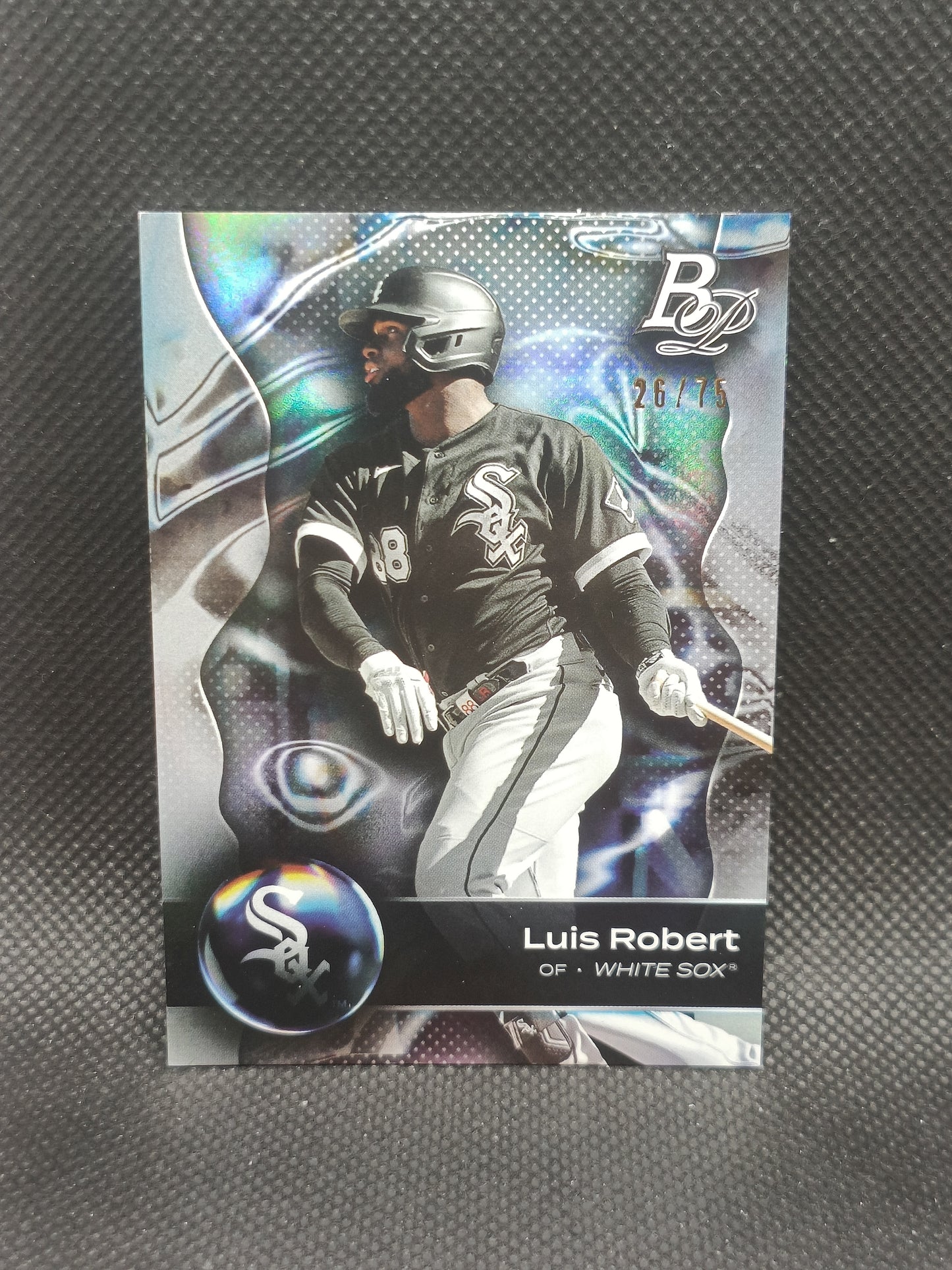 Luis Robert - 2023 Bowman Platinum Bar Foil /75 - Chicago White Sox