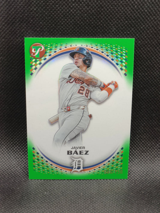 Javier Baez - 2026 Topps Pristine Green Refractor /150 - Detroit Tigers