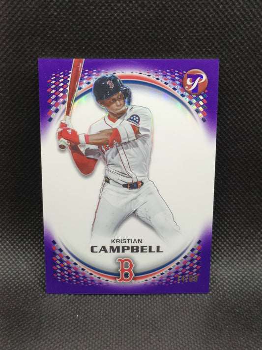 Kristian Campbell - 2026 Topps Pristine Purple Refractor /99 - Boston Red Sox
