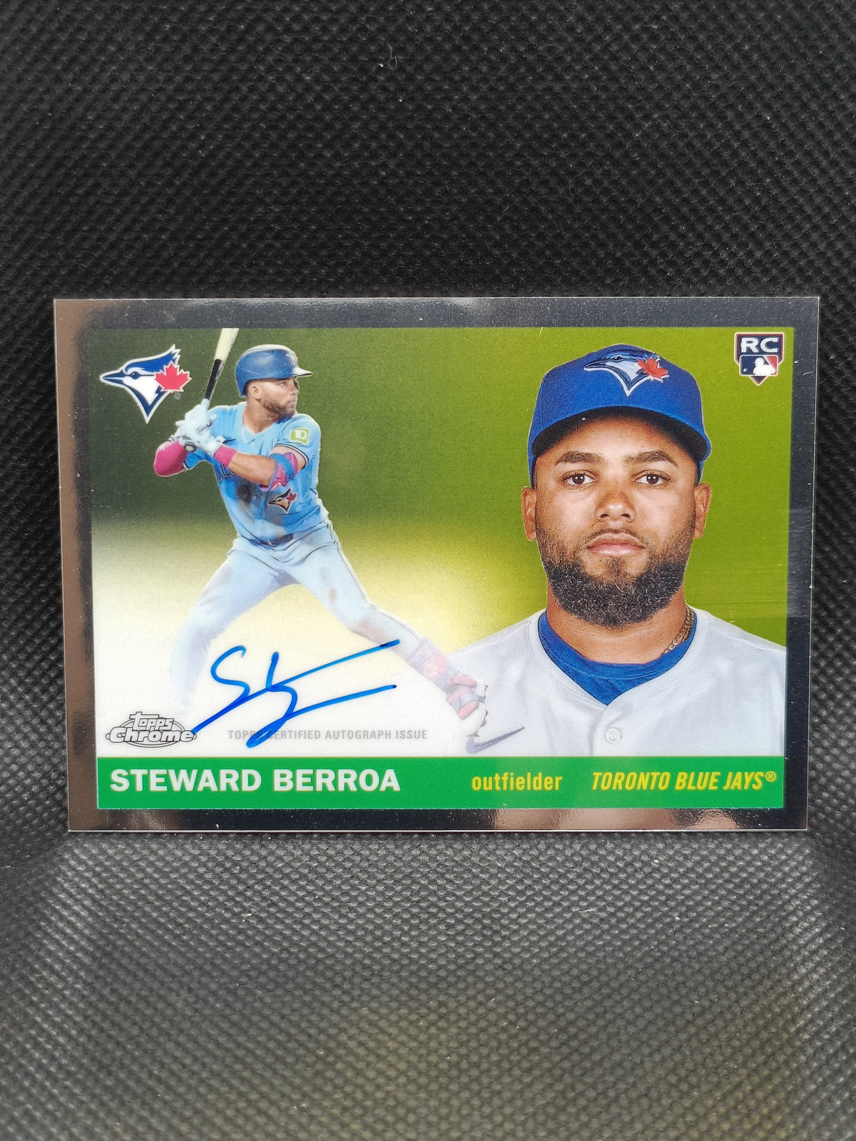 Steward Berroa - 2025 Topps Chrome Platinum Anniversary Rookie Auto - Toronto Blue Jays