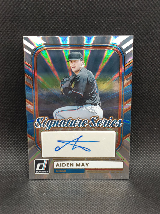 Aiden May - 2026 Panini Donruss Signature Series Auto - Miami Marlins