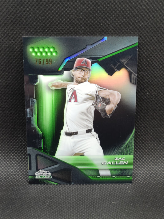 Zac Gallen - 2026 Topps Chrome Black Green Refractor /99 - Arizona Diamondbacks