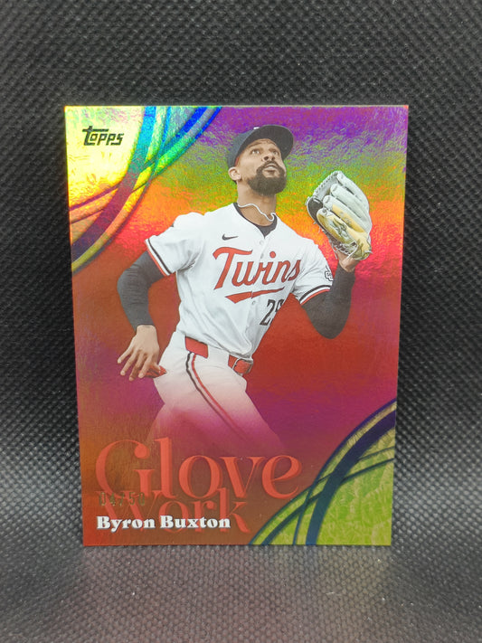 Byron Buxton - 2026 Topps Series Two Glove Work Gold /50 - Minnesota Twins