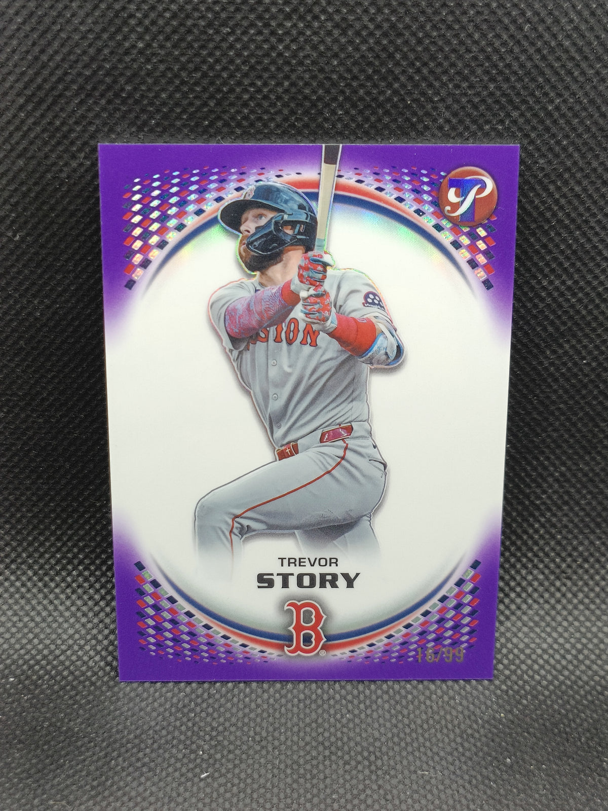 Trevor Story - 2026 Topps Pristine Purple Refractor /99 - Boston Red Sox