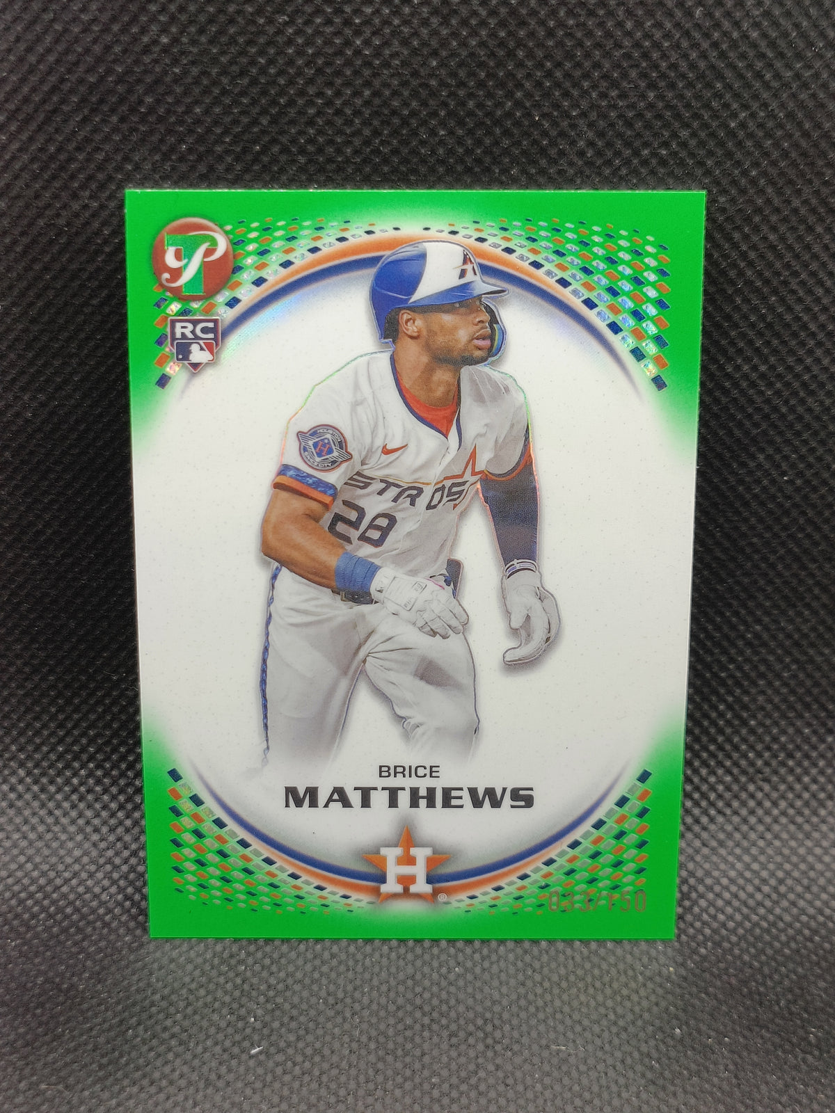 Brice Matthews - 2026 Topps Pristine Rookie Green Refractor /150 - Houston Astros