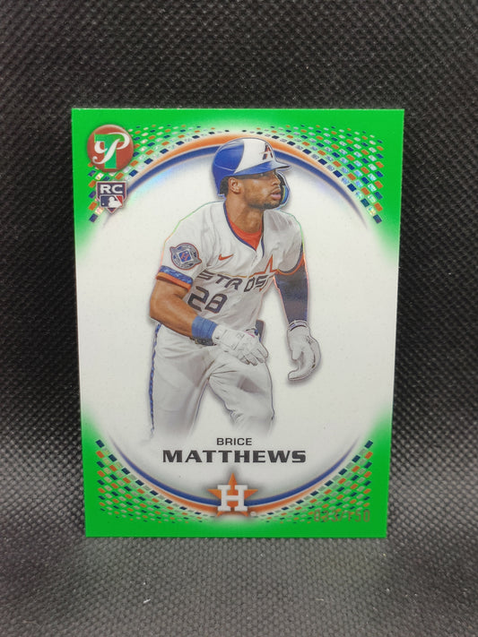 Brice Matthews - 2026 Topps Pristine Rookie Green Refractor /150 - Houston Astros