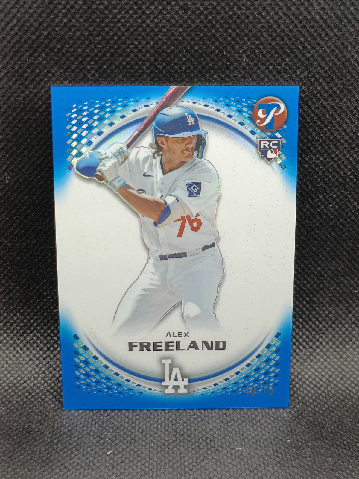 Alex Freeland - 2026 Topps Pristine Rookie Blue Refractor /75 - LA Dodgers