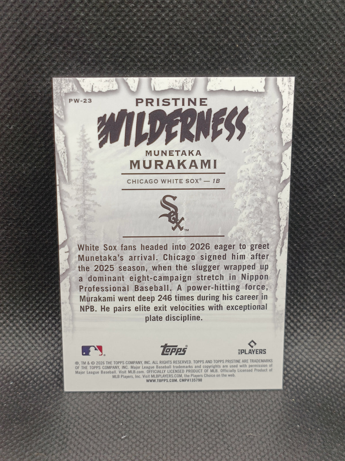 Munetaka Murakami - 2026 Topps Pristine Wilderness Rookie - Chicago White Sox