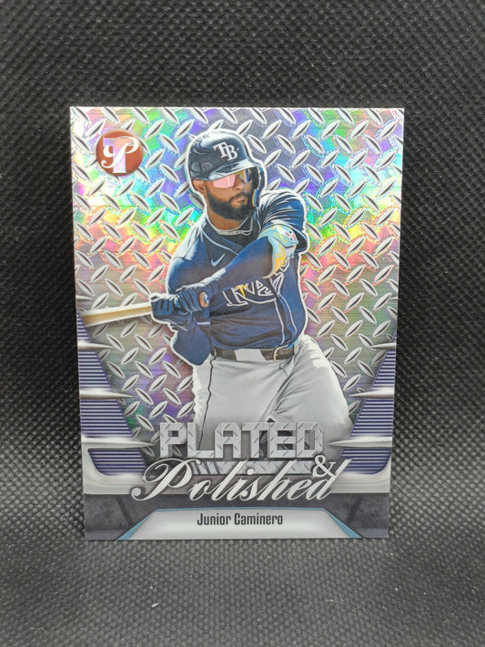 Junior Caminero - 2026 Topps Pristine Plated & Polished - Tampa Bay Rays