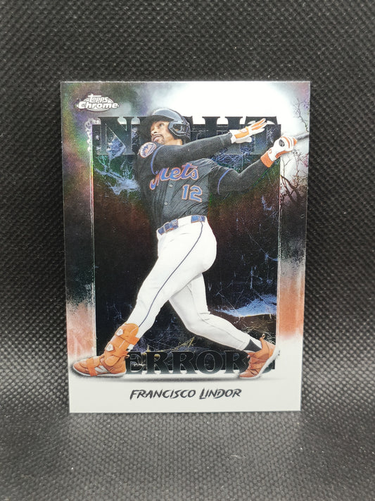 Francisco Lindor - 2025 Topps Chrome Update Night Terrors - New York Mets