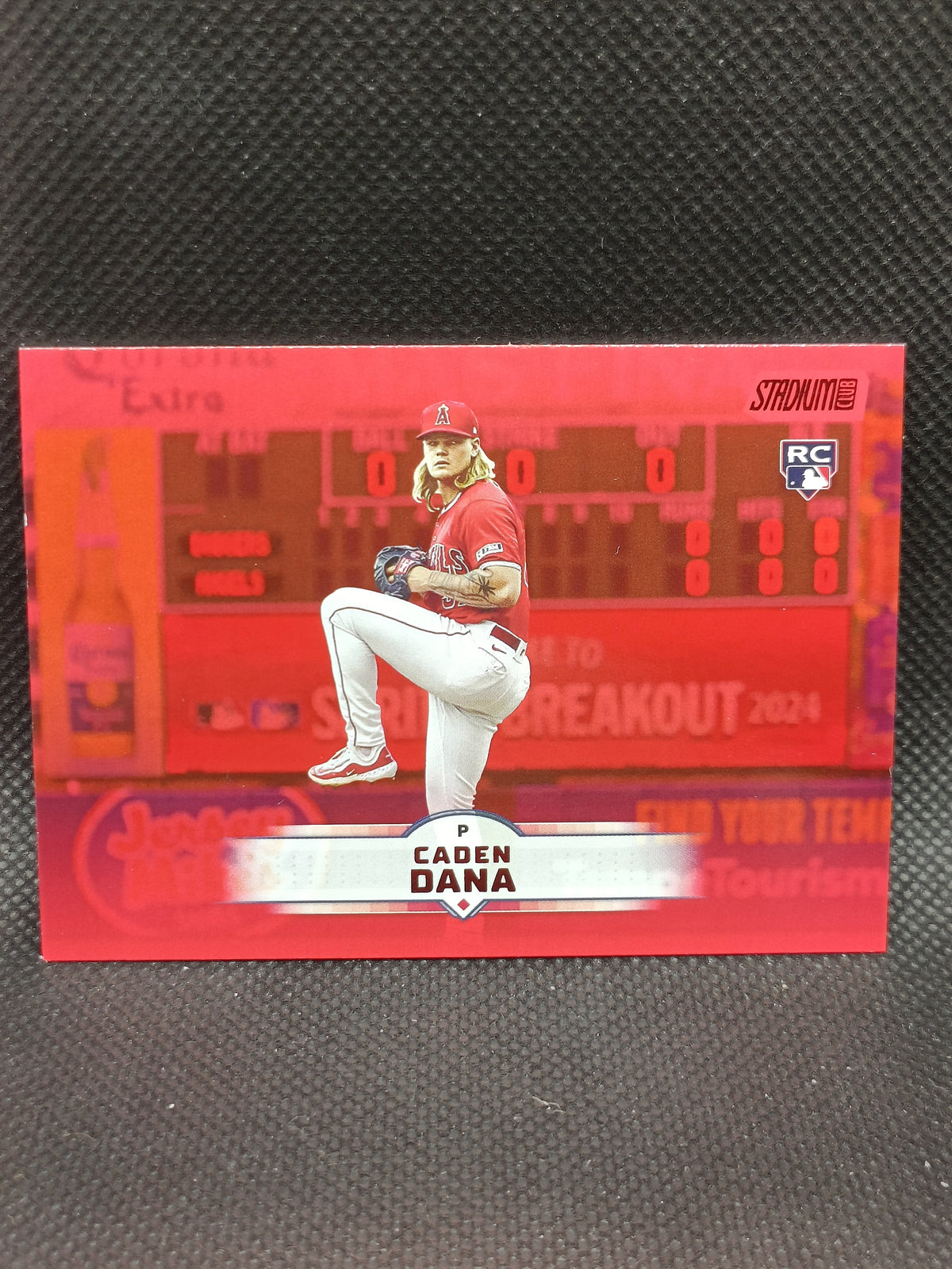 Caden Dana - 2025 Topps Stadium Club Rookie Red Foil - LA Angels