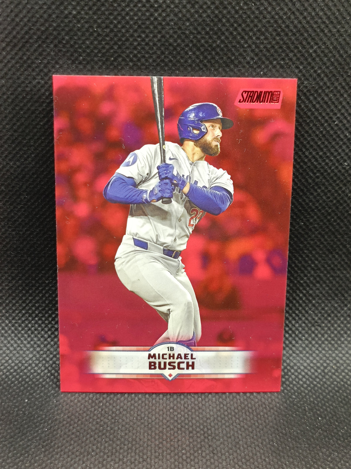 Michael Busch - 2025 Topps Stadium Club Red Foil - Chicago Cubs