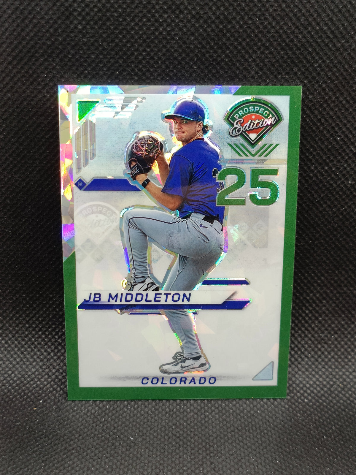 JB Middleton - 2025 Panini Prospect Edition Green Ice Prizm /149 - Colorado Rockies