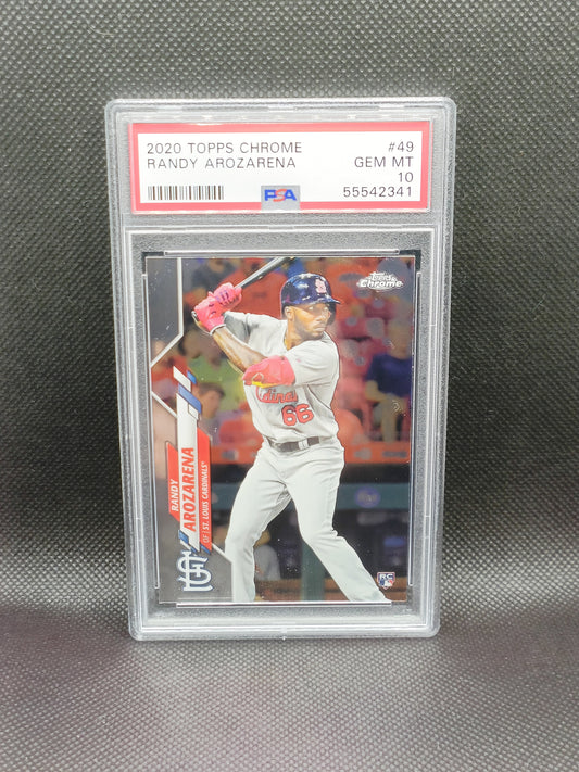 Randy Arozarena - 2020 Topps Chrome Rookie - PSA 10 - St Louis Cardinals