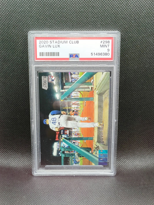 Gavin Lux - 2020 Topps Stadium Club Rookie - PSA 9 - LA Dodgers