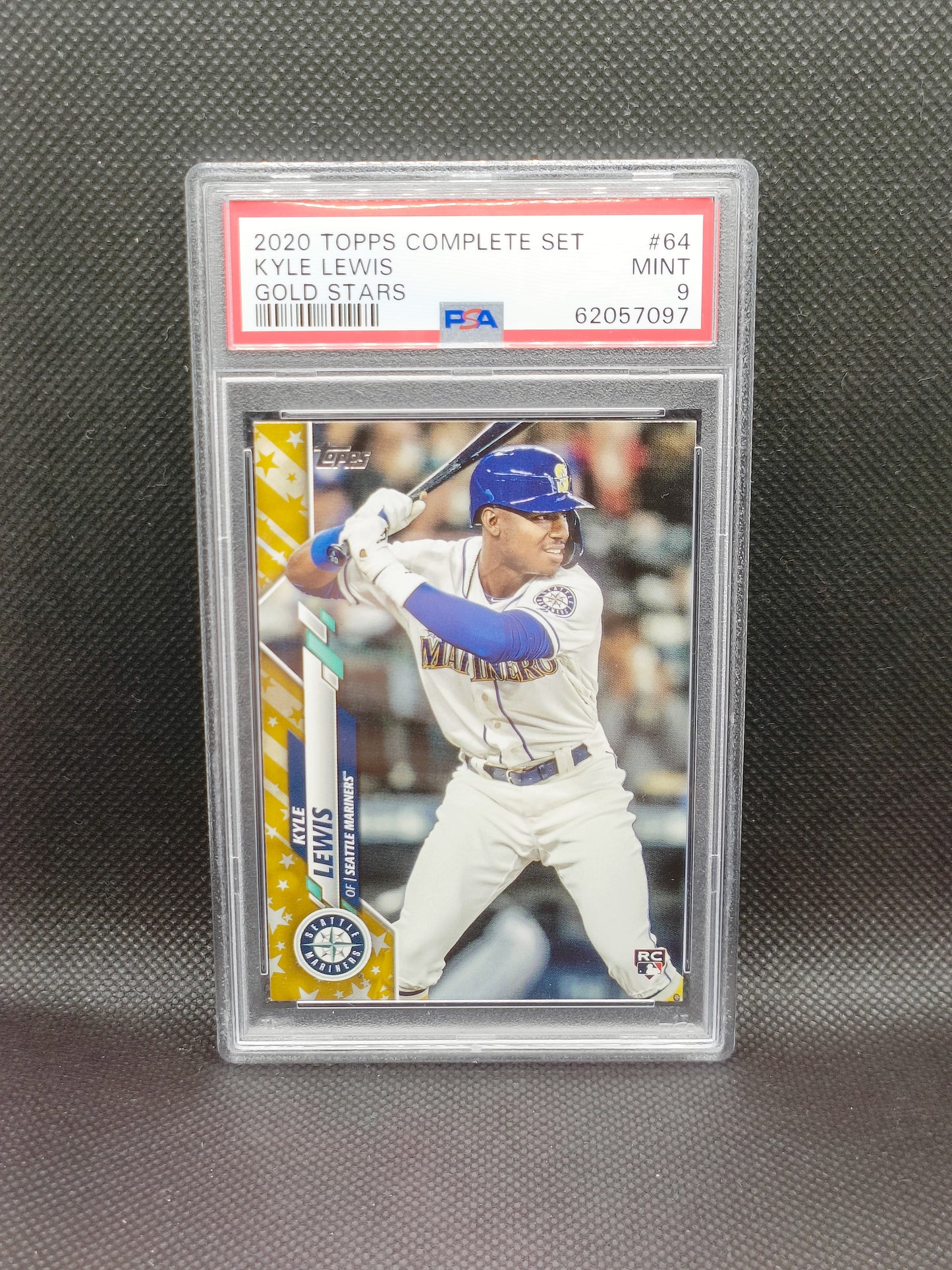 Kyle Lewis - 2020 Topps Complete Set Rookie Gold Stars - PSA 9 - Seattle Mariners