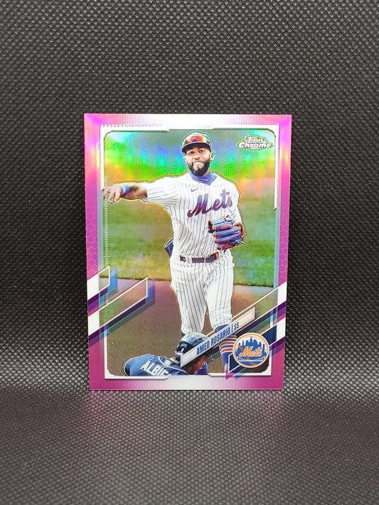 Amed Rosario - 2021 Topps Chrome Pink Refractor - New York Mets
