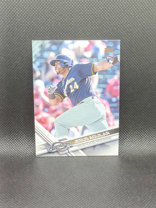 Jesus Aguilar - 2016 Topps Series 2 Rookie - Milwaukee Brewers