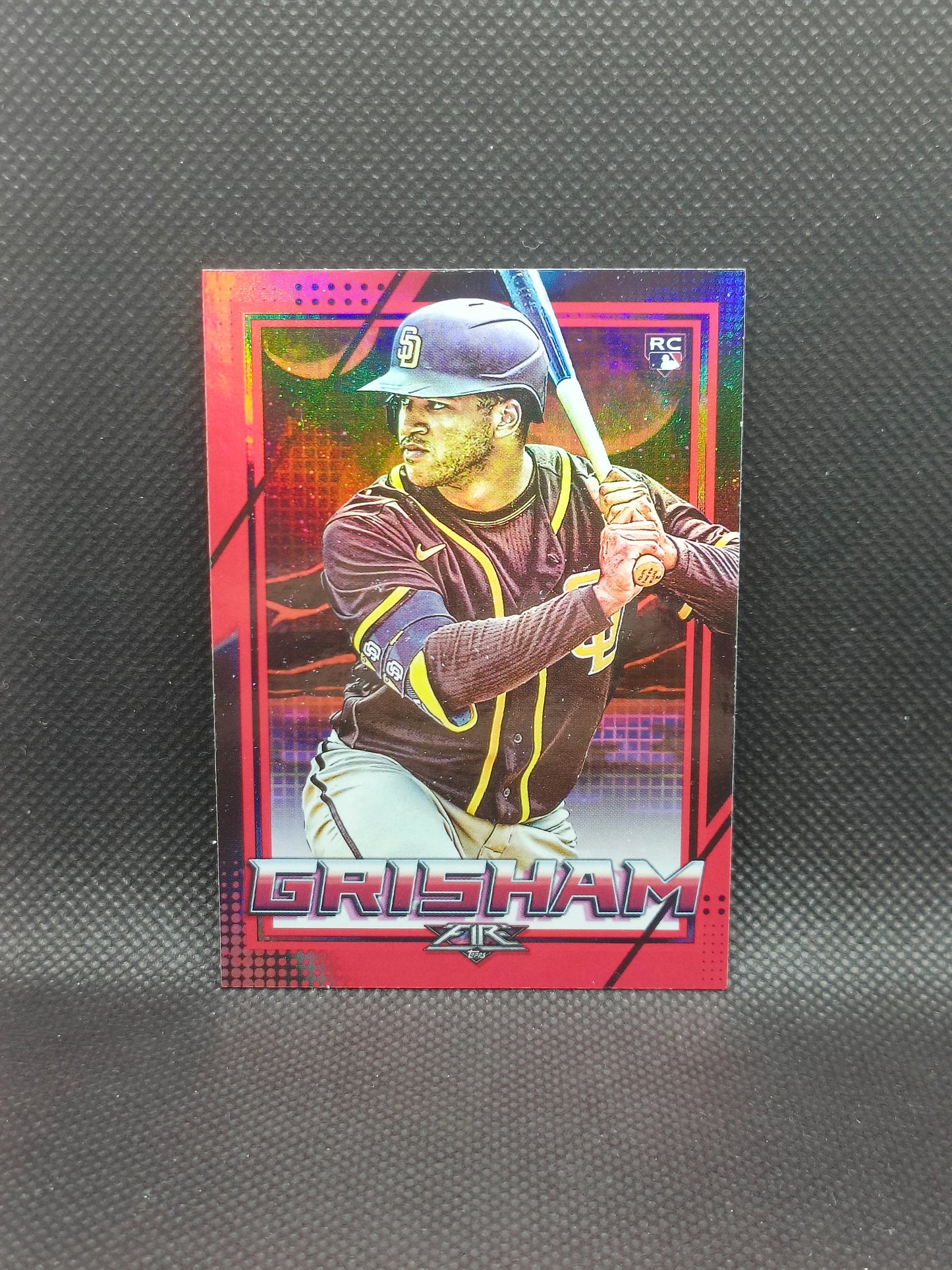 Trent Grisham - 2020 Topps Fire Rookie Red Flame - San Diego Padres