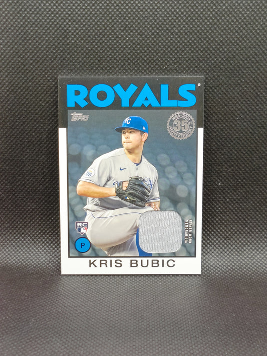 Kris Bubic - 2021 Topps Series Two Rookie 1986 Insert Relic - Kansas City Royals