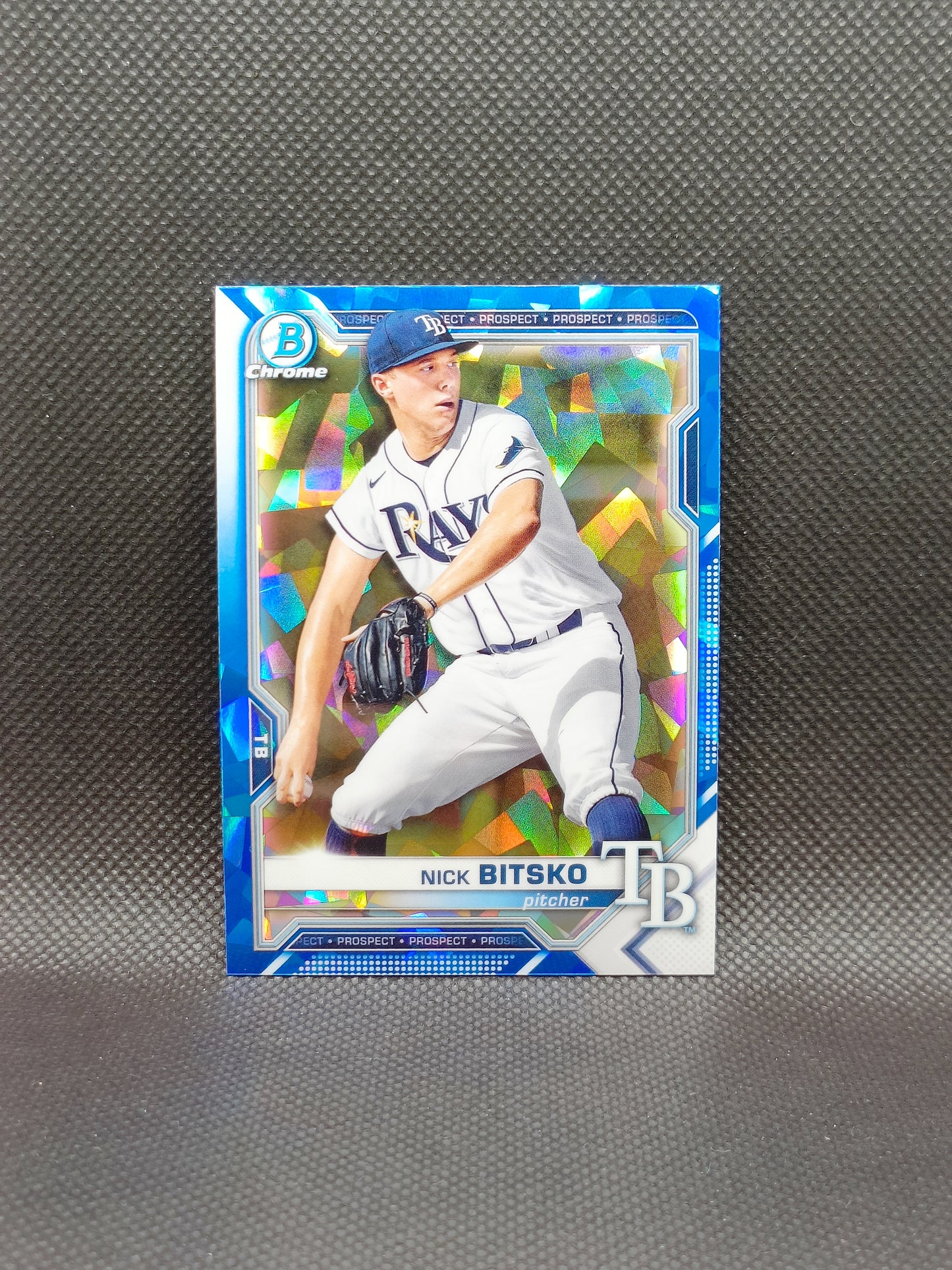 Nick Bitsko - 2021 Bowman Sapphire Edition - Tampa Bay Rays