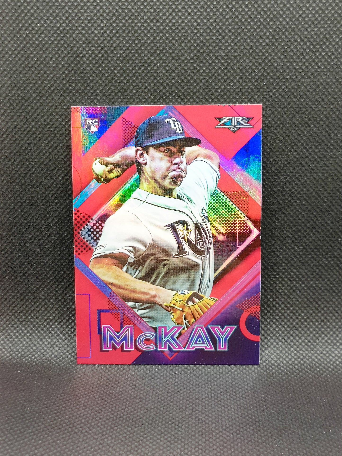 Brendan McKay - 2020 Topps Fire Rookie Red Flame - Tampa Bay Rays