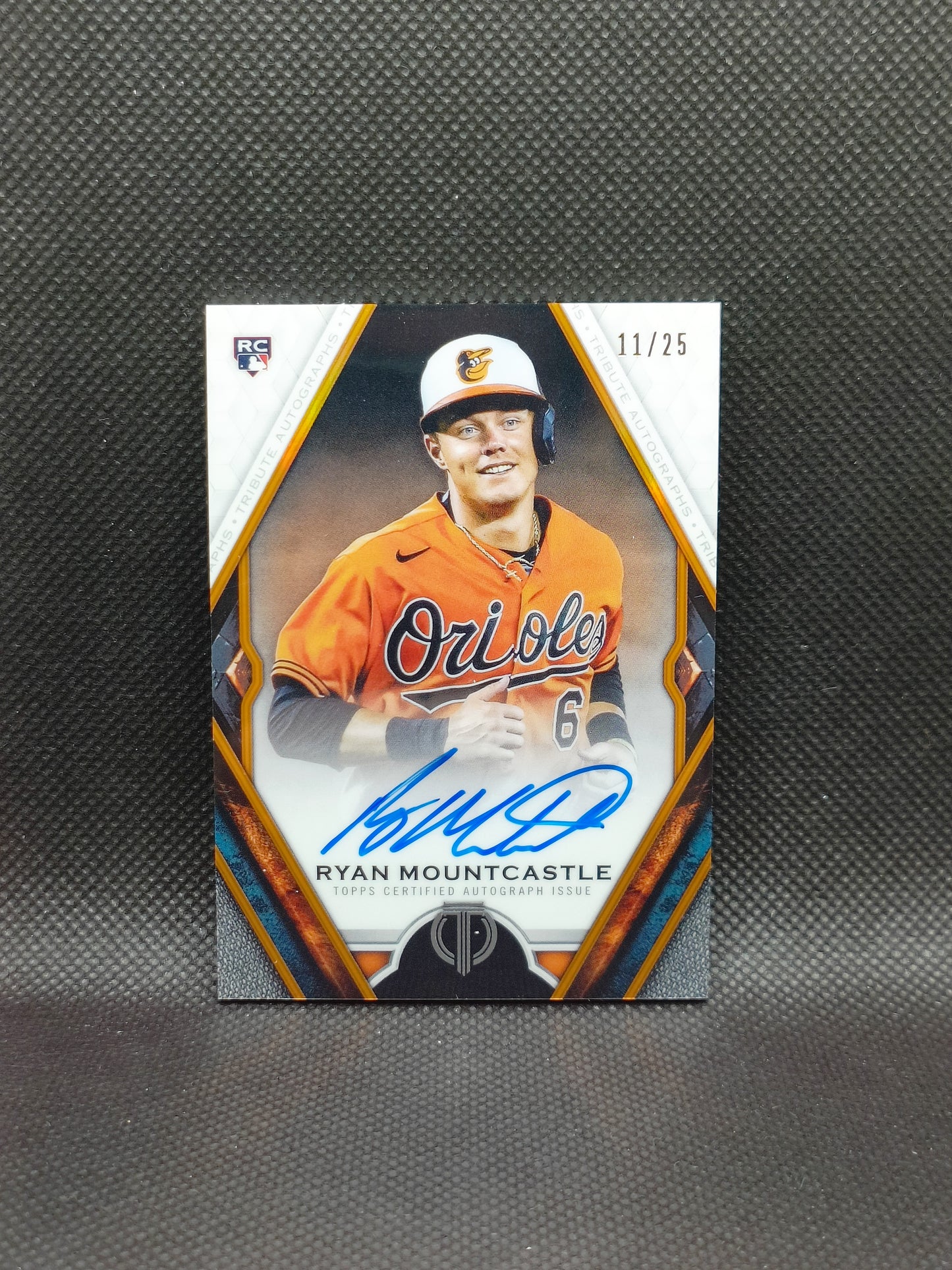 Ryan Mountcastle - 2021 Topps Tribute Rookie Auto Orange /25 - Baltimore Orioles