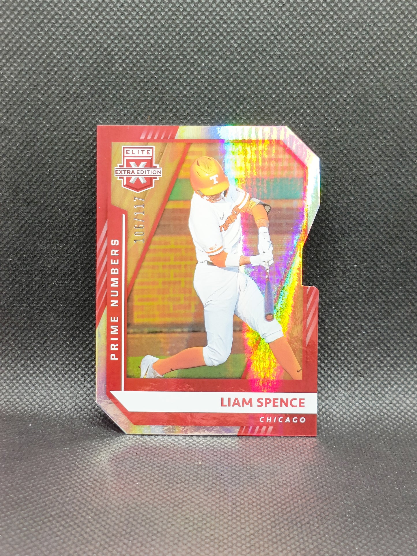 Liam Spence - 2021 Panini Elite Extra Edition Prime Numbers /117 - Chicago Cubs