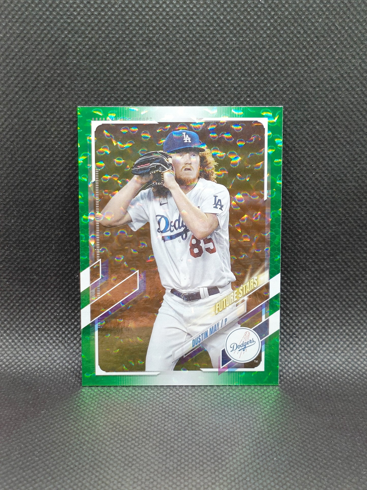 Dustin May - 2021 Topps Series Two Green Foil /499 - LA Dodgers