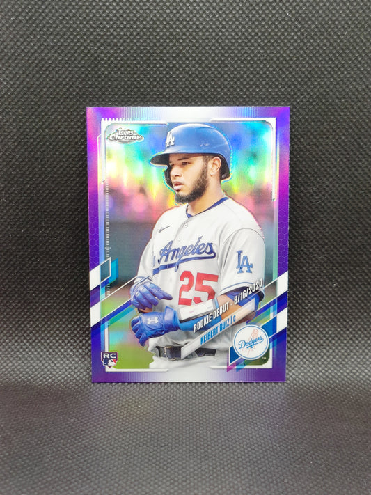 Keibert Ruiz - 2021 Topps Chrome Update Rookie Debut Purple Refractor - LA Dodgers