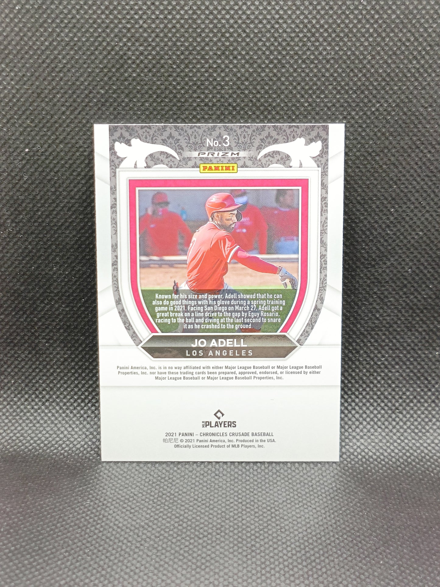 Jo Adell - 2021 Panini Chronicles Crusade Rookie Silver Prizm - LA Angels