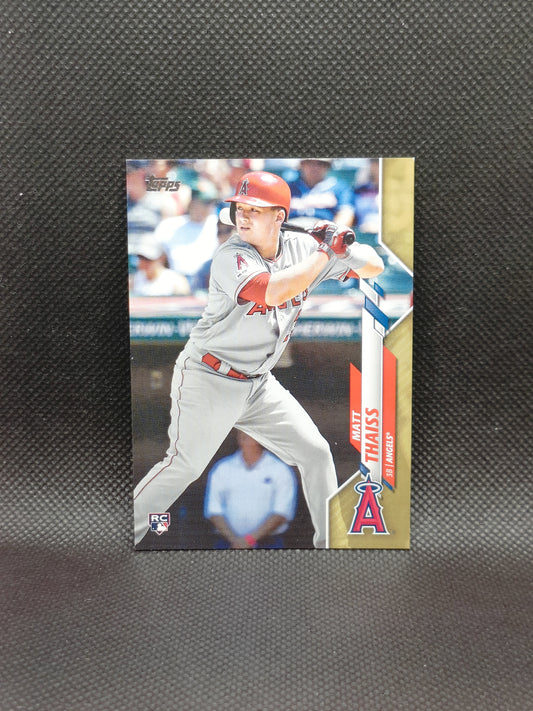 Matt Thaiss - 2020 Topps Series One Rookie Gold /2020 - LA Angels