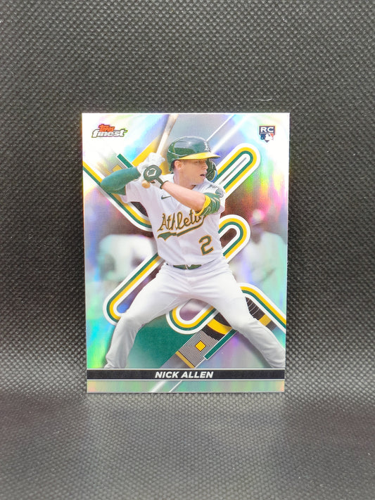 Nick Allen - 2022 Topps Finest Rookie Refractor - Oakland Athletics