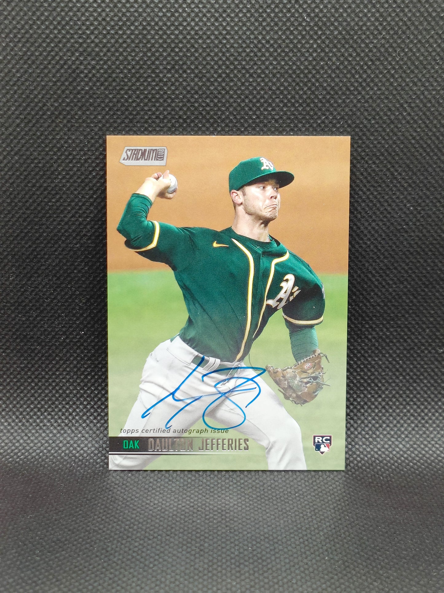 Daulton Jefferies - 2021 Topps Stadium Club Rookie Auto - Oakland Athletics