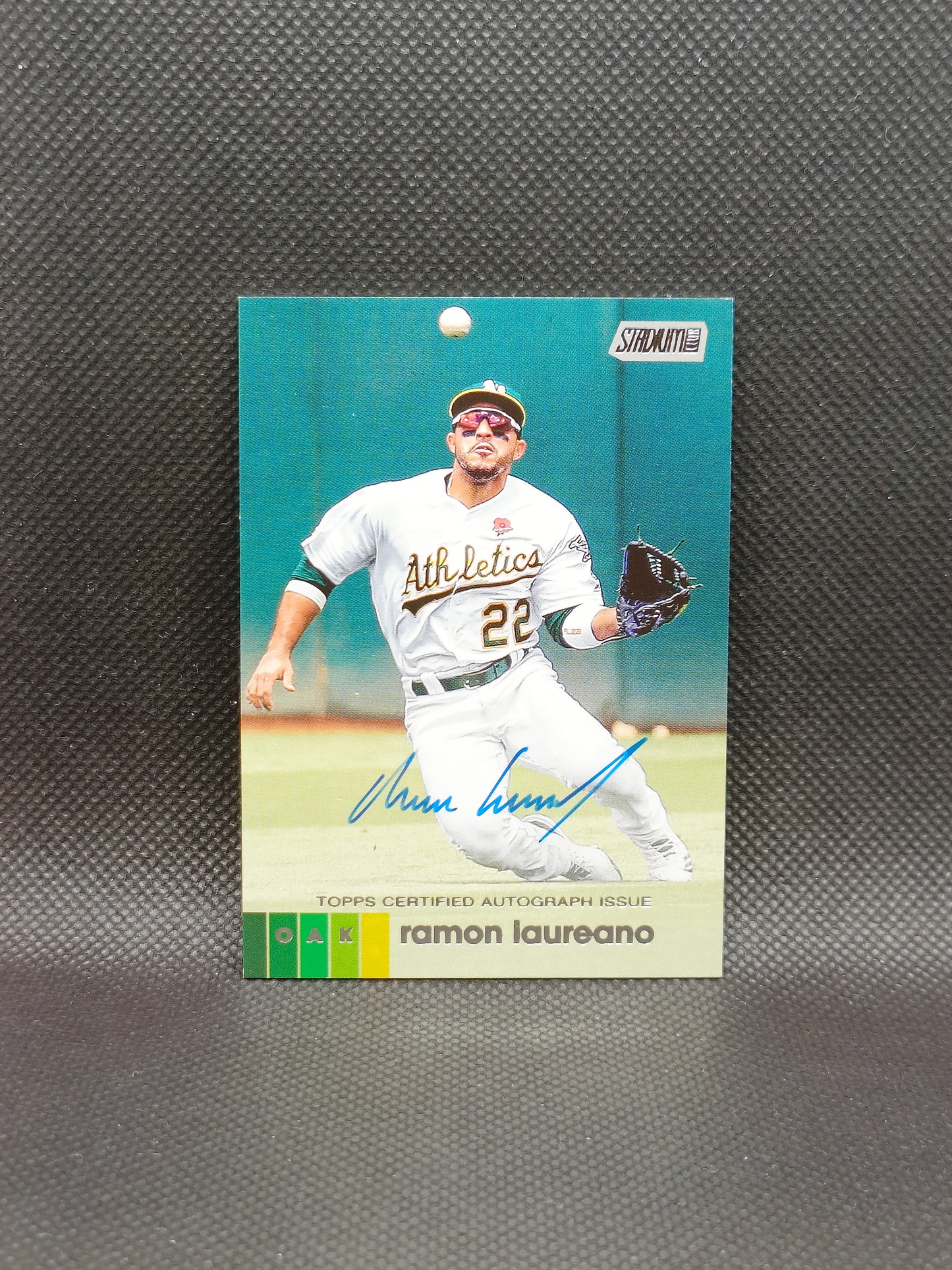 Ramon Laureano - 2021 Topps Stadium Club Auto - Oakland Athletics