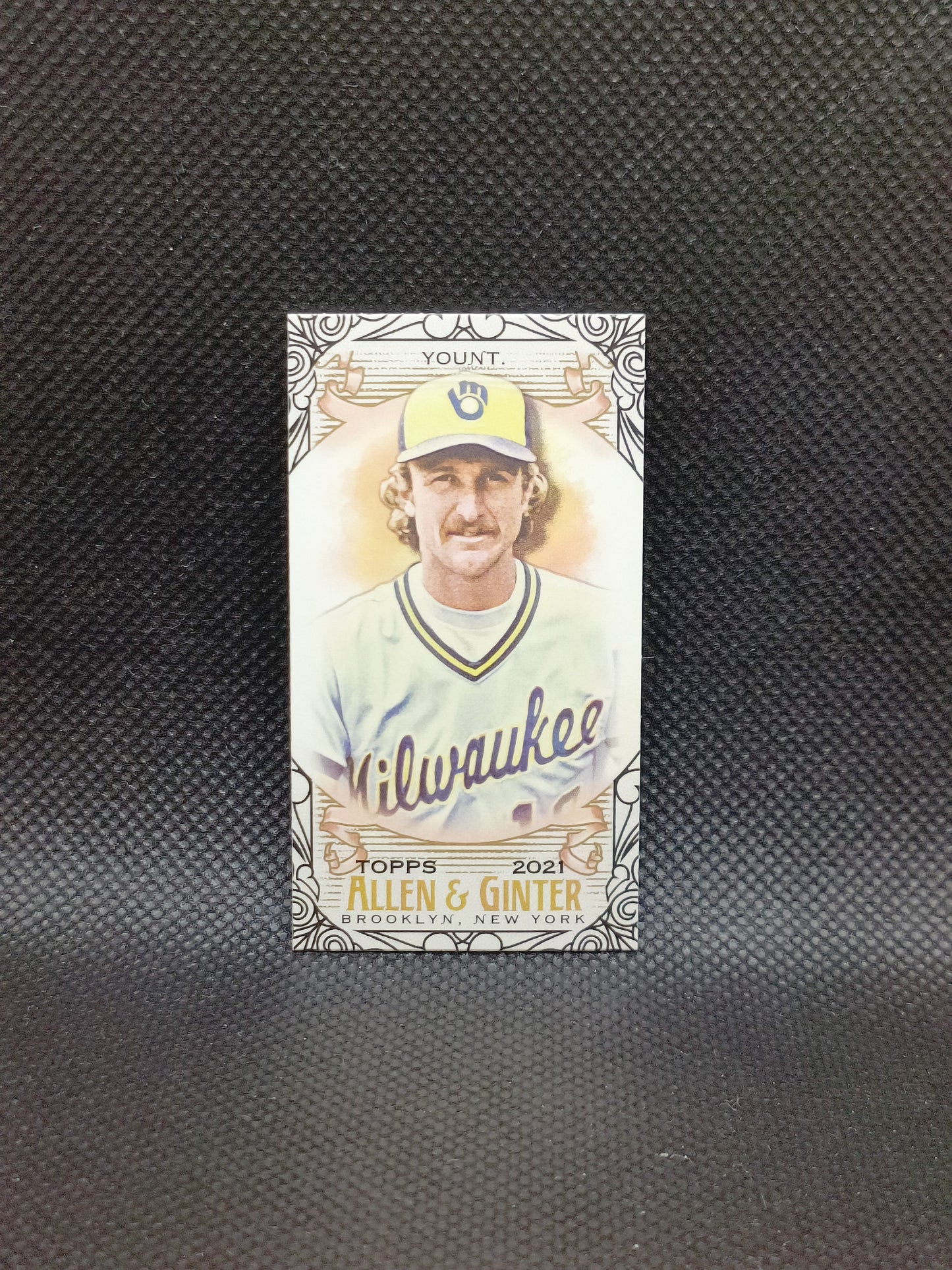 Robin Yount - 2021 Allen & Ginter Mini Black Border - Milwaukee Brewers